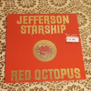 Red Octopus Vinyl - Red and Gold